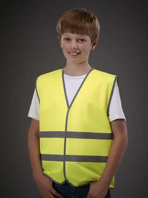 Otroški odsevni brezrokavnik – Yoko – Kids Fluo Reflective Border Waistcoat HVW102CH