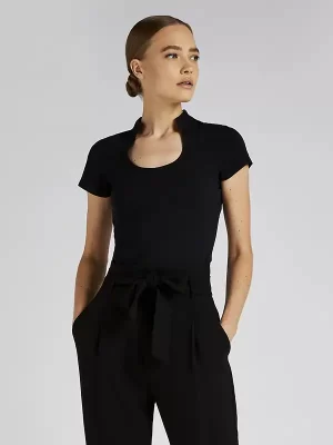 Ženska majica – Kustom Kit – Regular Fit Keyhole Neck Top KK755