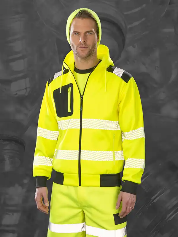 Odsevna jakna - Result - Recycled Robust Zipped Safety Hoody R503X
