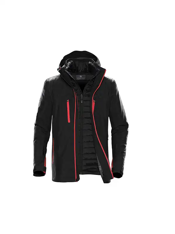 Black/Bright Red