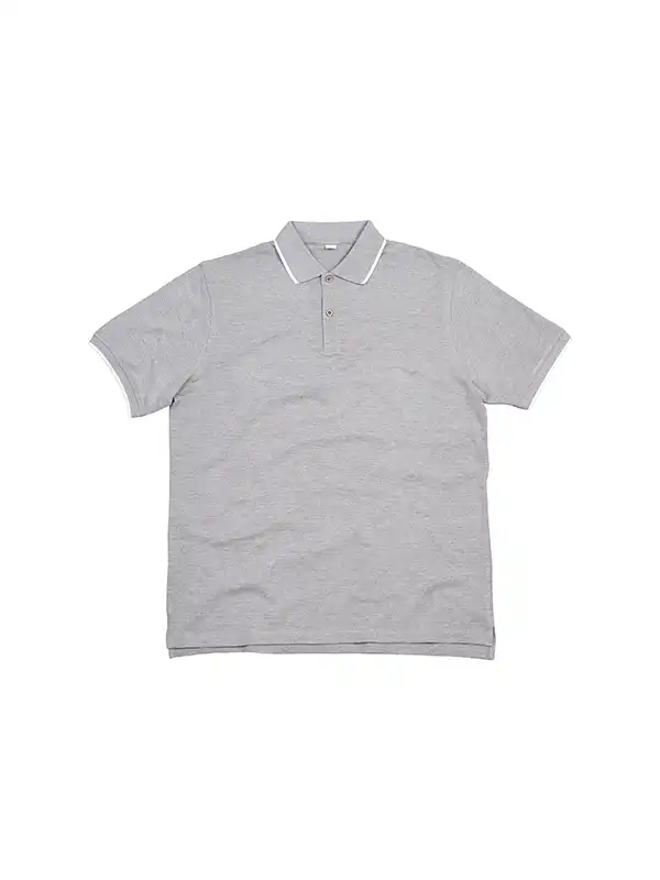 Heather Grey Melange/White