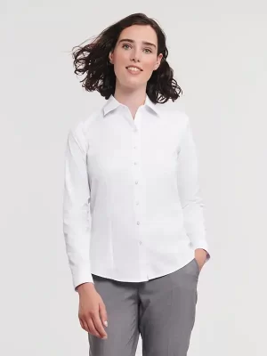 Ženska srajca – Russell – Ladies’ LS Herringbone Shirt 962F