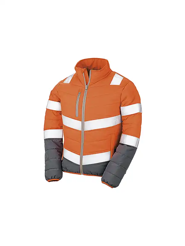 Fluorescent Orange/Grey