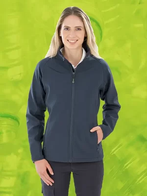 Ženski softshell – Result – Women’s Recycled 2-Layer Printable Softshell Jacket R901F