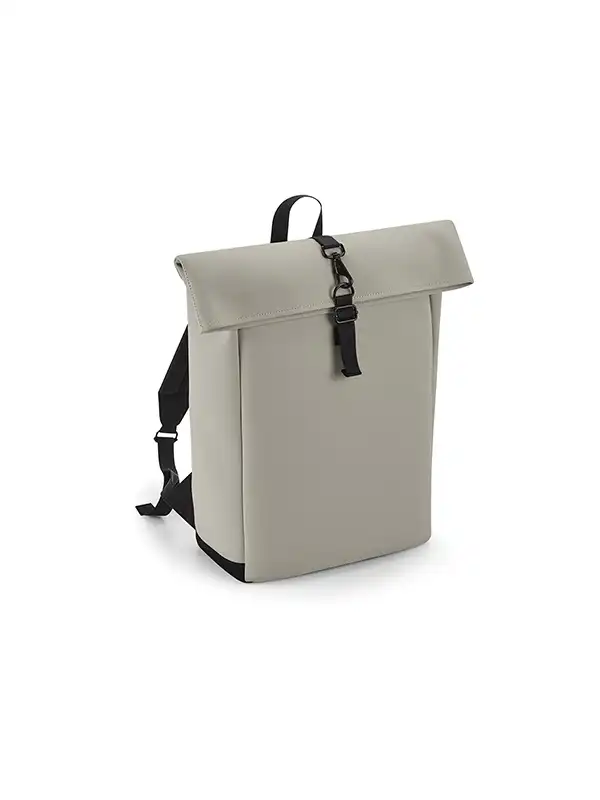 Nahrbtnik - BagBase - Matte PU Roll-Top Backpack BG335 - Image 3