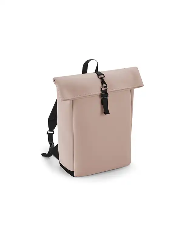 Nahrbtnik - BagBase - Matte PU Roll-Top Backpack BG335 - Image 4