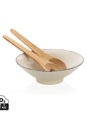 Solatni set – Ukiyo – Salad bowl with bamboo salad server