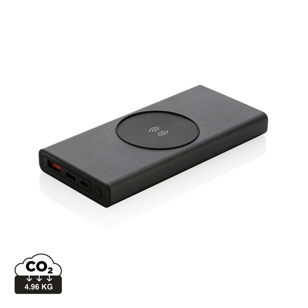 Powerbank z brezžičnim polnilnikom - XD - Terra RCS recycled 18W aluminium 10000 powerbank 10W