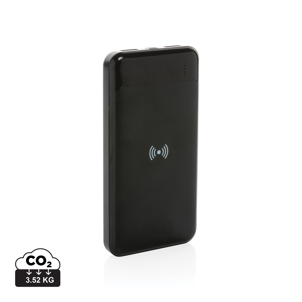 Powerbank z brezžičnim polnilnikom - XD - RCS standard recycled plastic wireless powerbank