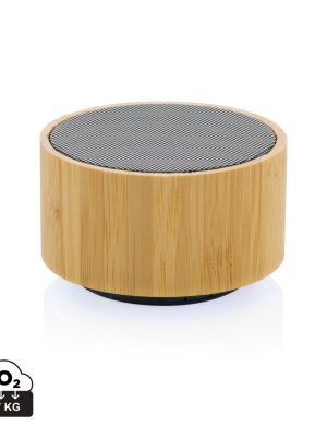 Brezžični zvočnik – XD – RCS recycled plastic and bamboo 3W wireless speaker