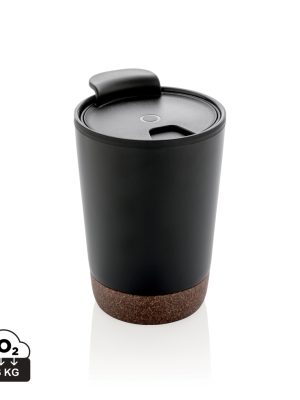 Lonček – XD – GRS RPP stainless steel cork coffee tumbler