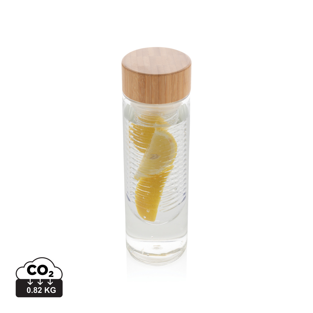Flaška - XD - Infuser bottle with bamboo lid