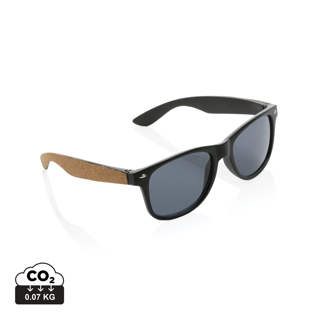 Sončna očala - XD - GRS recycled PC plastic sunglasses with cork