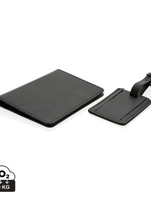 Potovalni set – Swiss Peak – GRS recycled PU travel gift set