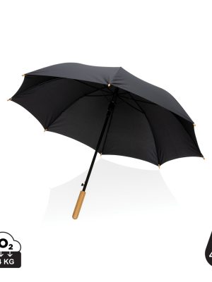 Dežnik – XD – 23″ Impact AWAREâ„¢ RPET 190T auto open bamboo umbrella