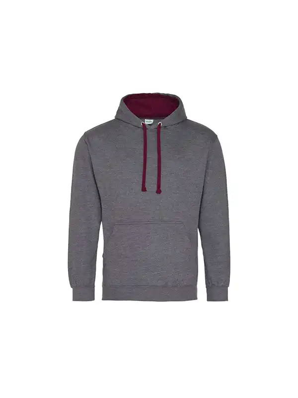 Charcoal Grey/Burgundy