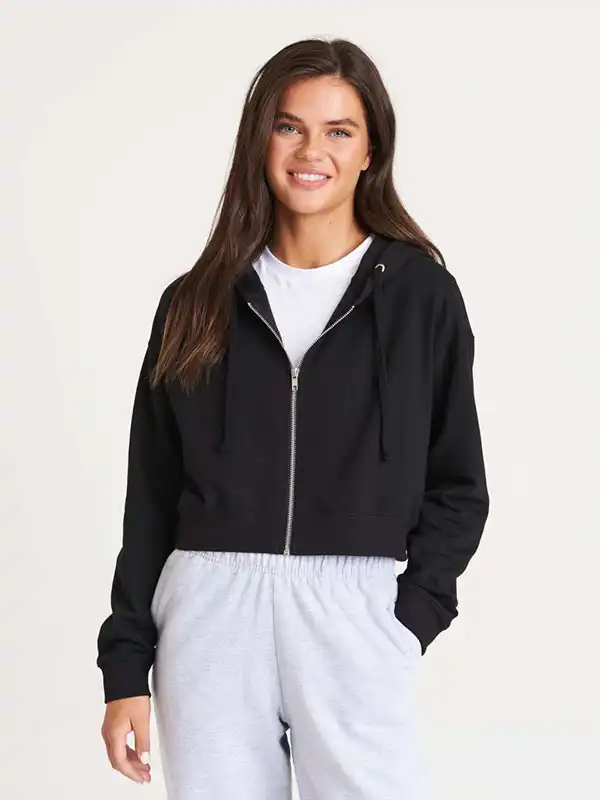Ženski pulover - AWDis - Women's Fashion Cropped Zoodie AWJH065 - OUTLET