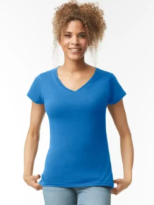 Ženska majica – Gildan – Softstyle Ladies V-Neck GIL64V00