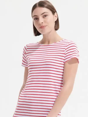 Ženska majica – Sol’s – Miles Women Round Neck Striped T-Shirt SO01399
