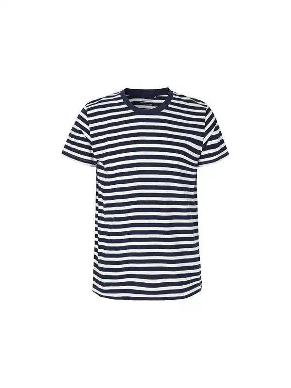 White/Navy Stripe