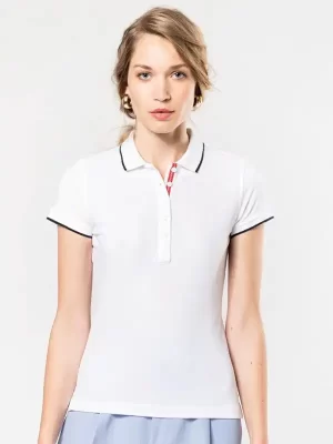 Ženska polo majica – Kariban – Ladies’ Short-Sleeved Pique Knit Polo Shirt KA252
