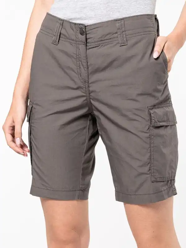 Ženske kratke hlače - Kariban - Ladies' Lightweight Multipocket Bermuda Shorts KA756