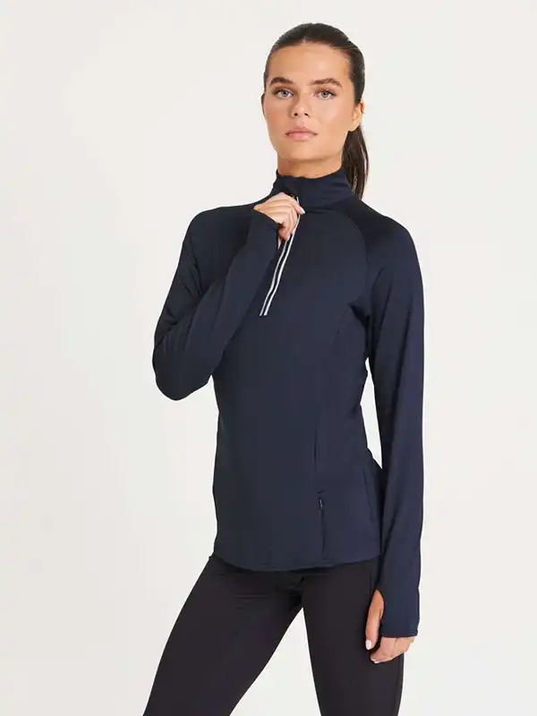 Ženski športni pulover - AWDis - Women's Cool Flex 1/2 Zip Top JC035