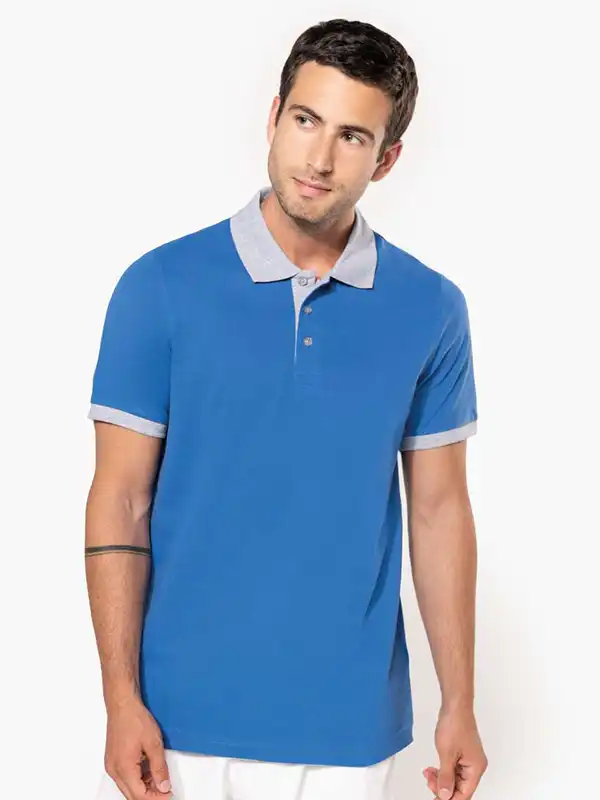 Polo majica - Kariban - Men's Two-Tone Pique Polo Shirt KA258