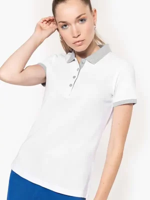Ženska polo majica – Kariban – Ladies’ Two-Tone Pique Polo Shirt KA259