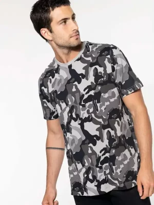 Majica – Kariban – Man’s Short-Sleeved Camo T-shirt KA3030