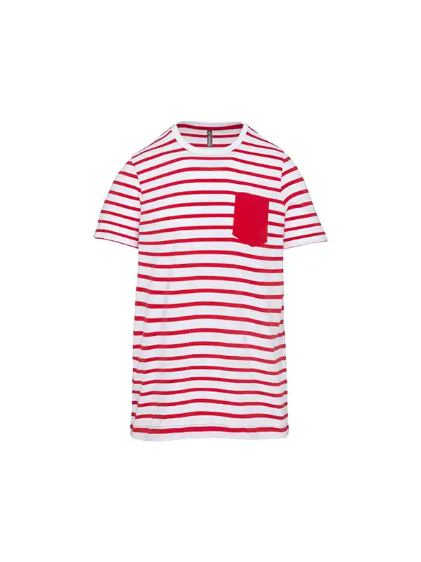 Striped White/Red
