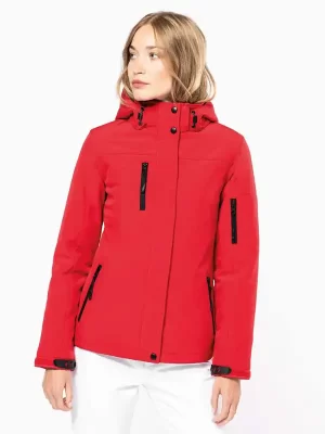 Ženska jakna – Kariban – Ladies’ Hooded Softshell Lined Parka KA651