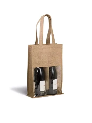 Vrečka za steklenice – Ki-mood – za steklenice Jute Bottle Bag KI0268