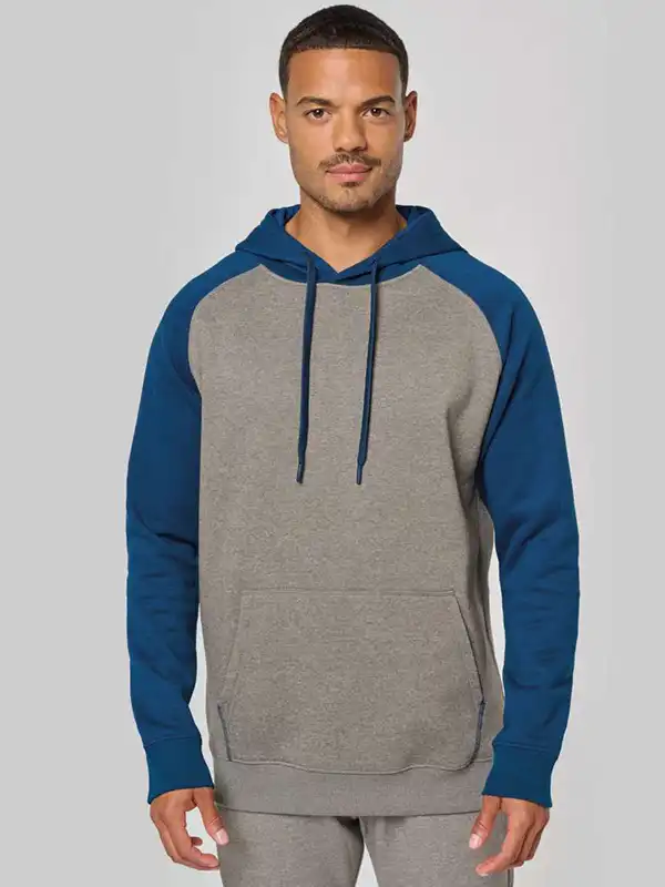 Športni pulover - Proact - Adult Two-Tone Hooded Sweatshirt PA369