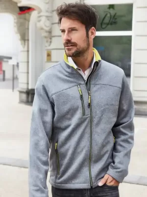 Softshell – Daiber – Men’s 2-Layer Melange SoftsSoftshell Jacket JN 1148