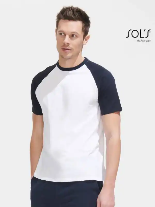 Majica - Sol's - Funky Men's 2-Colour Raglan Sleeves T-Shirt SO11190