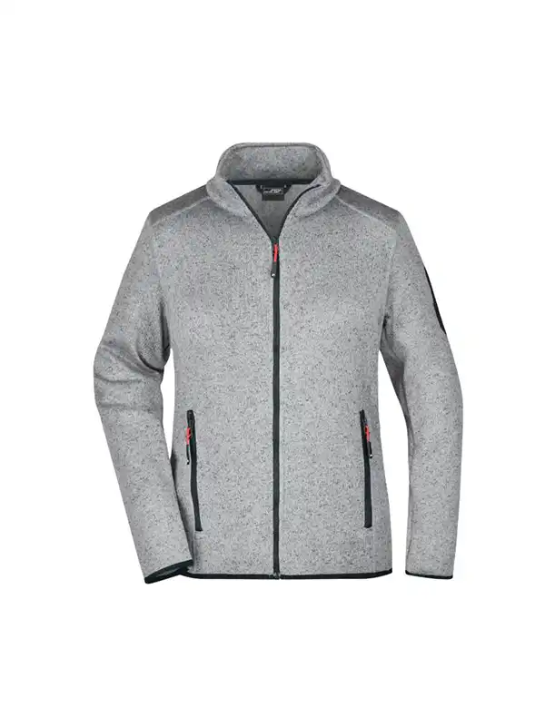 Light Grey Melange/Red