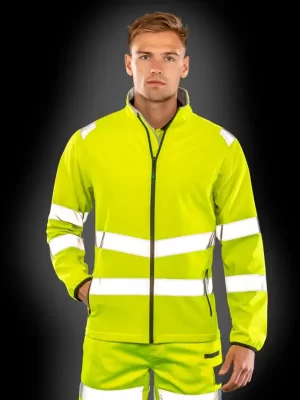 Odsevni softshell – Result – Recycled Printable Safety Softshell R505X