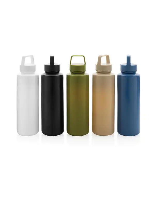Flaška - XD - RCS certified recycled PP water bottle with handle P435.01