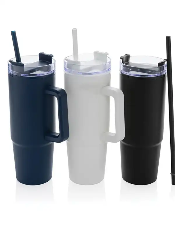 Lonček - XD - Tana RCS recycled plastic tumbler with handle 900ml P437.10
