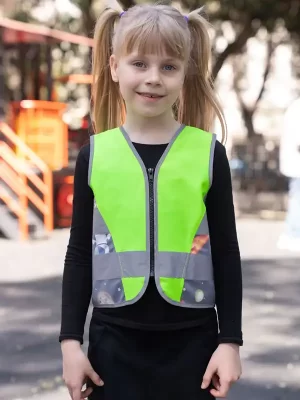 Otroški odsevni brezrokavnik – Korntex –  Kids’ Safety Vest ACTION
