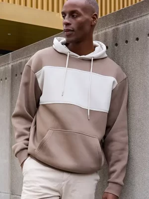 Pulover – Daiber – Organic Hooded Sweater “Colour-Block” 8051