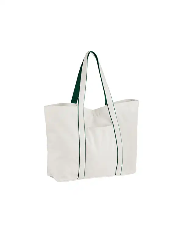 Soft White/Bottle Green