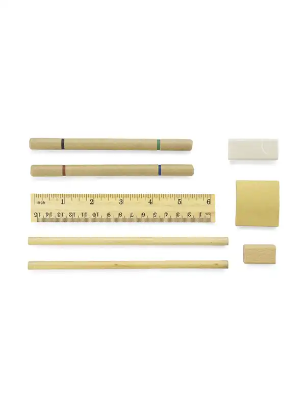 Peresnica - Blue - Bamboo pencil case TITA BLCO-17620 - Image 2
