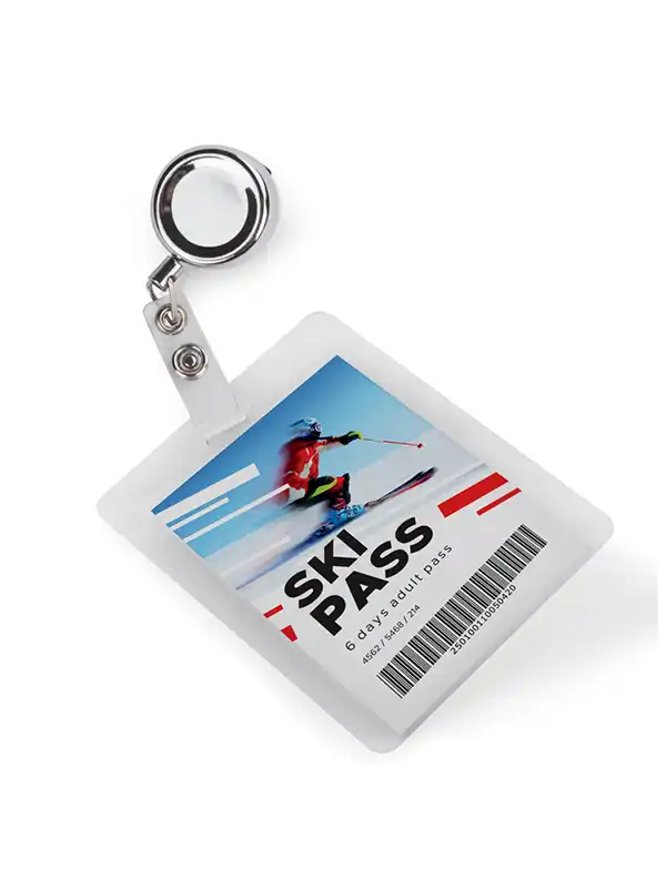 Poteg za smučarsko vozovnico - Blue - Metal skipass VIP BLCO-17652