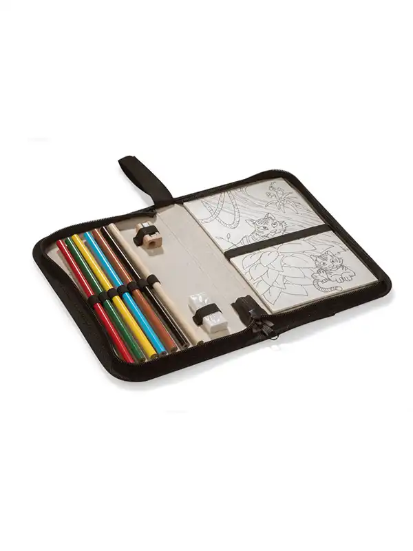 Peresnica z barvicami - Blue - Pencil case PASTELLI BLCO-17816