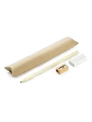 Set pisal – Blue – Writing set EKO (pencil, rubber, sharpener) BLCO-19811