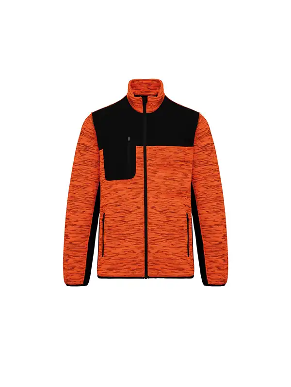 Fluorescent Orange/ Melange Black