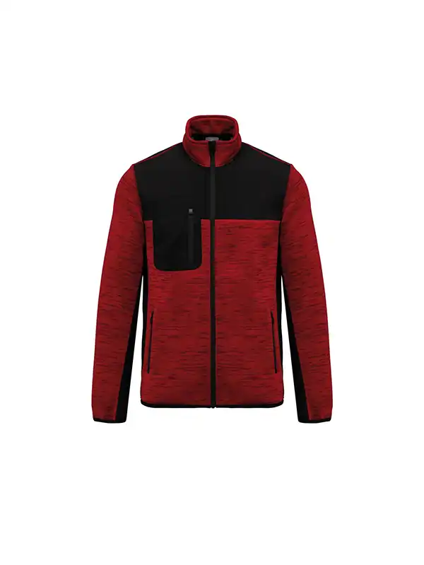 Red/Melange Black