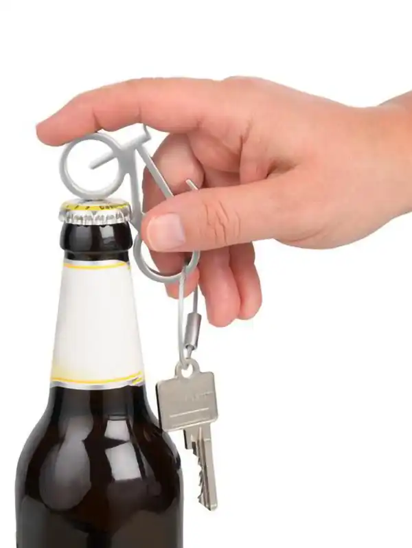Obesek za ključe/odpirač za steklenice - Troika - Bottle opener "DRAHTESEL" BTO24MA - Image 2